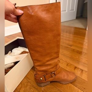 Coach Natale Whiskey Leather Boots